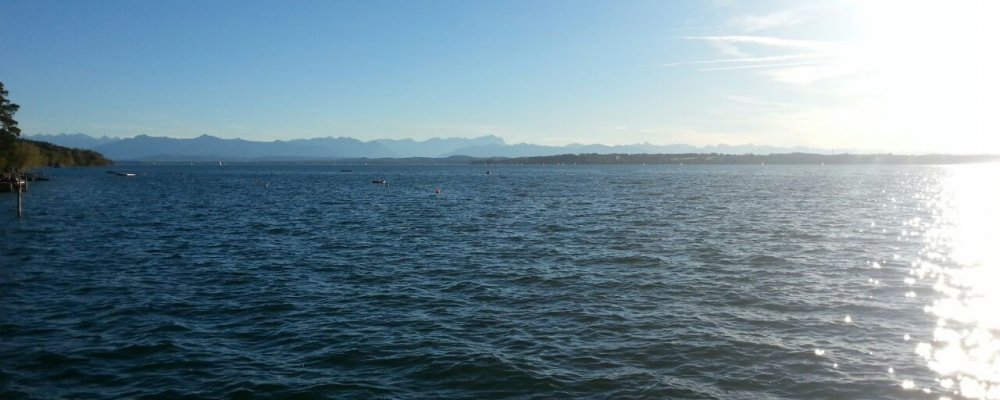 Blick auf den Starnberger See nach Süden